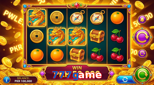 Main screen of 777Game pg page for PK players